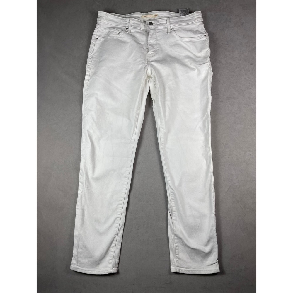 Levis 311 Shaping Skinny Jeans Womens 16W White Mid Rise Stretch Denim Pants